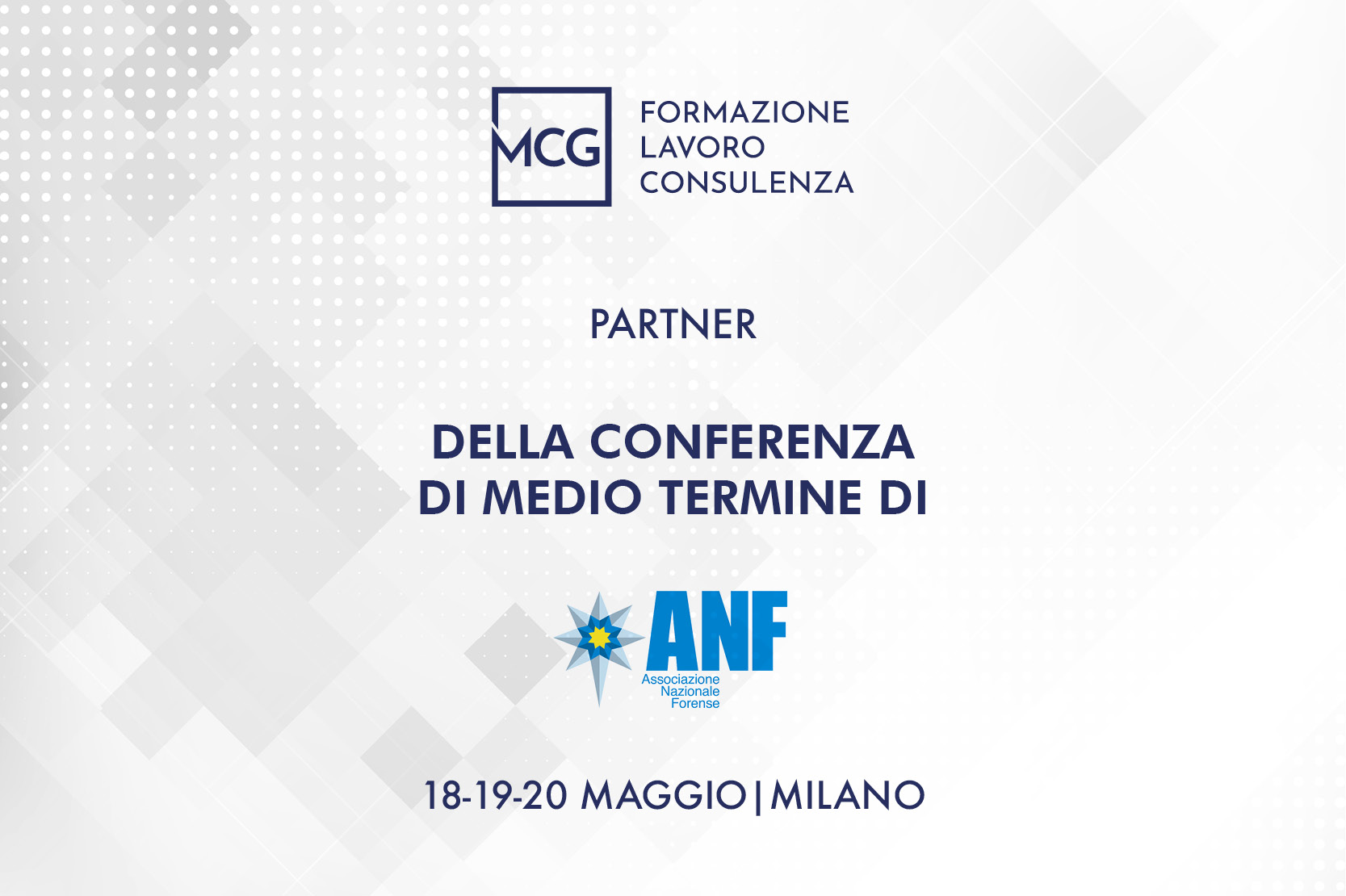 MCG Consulting partner della Conferenza di Medio Termine di ANF a Milano