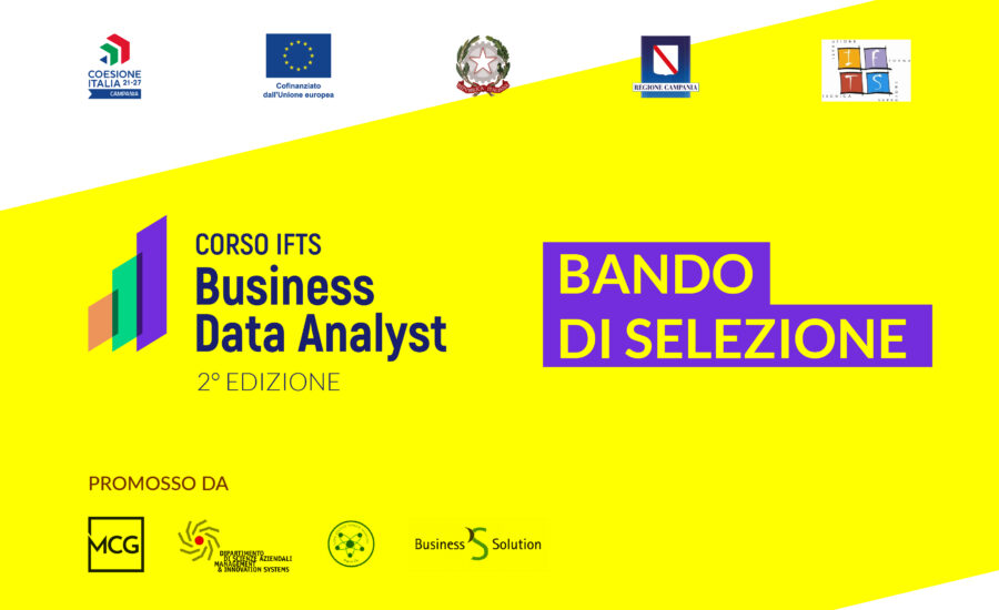 Bando di selezione per il Corso IFTS gratuito “Business Data Analyst”