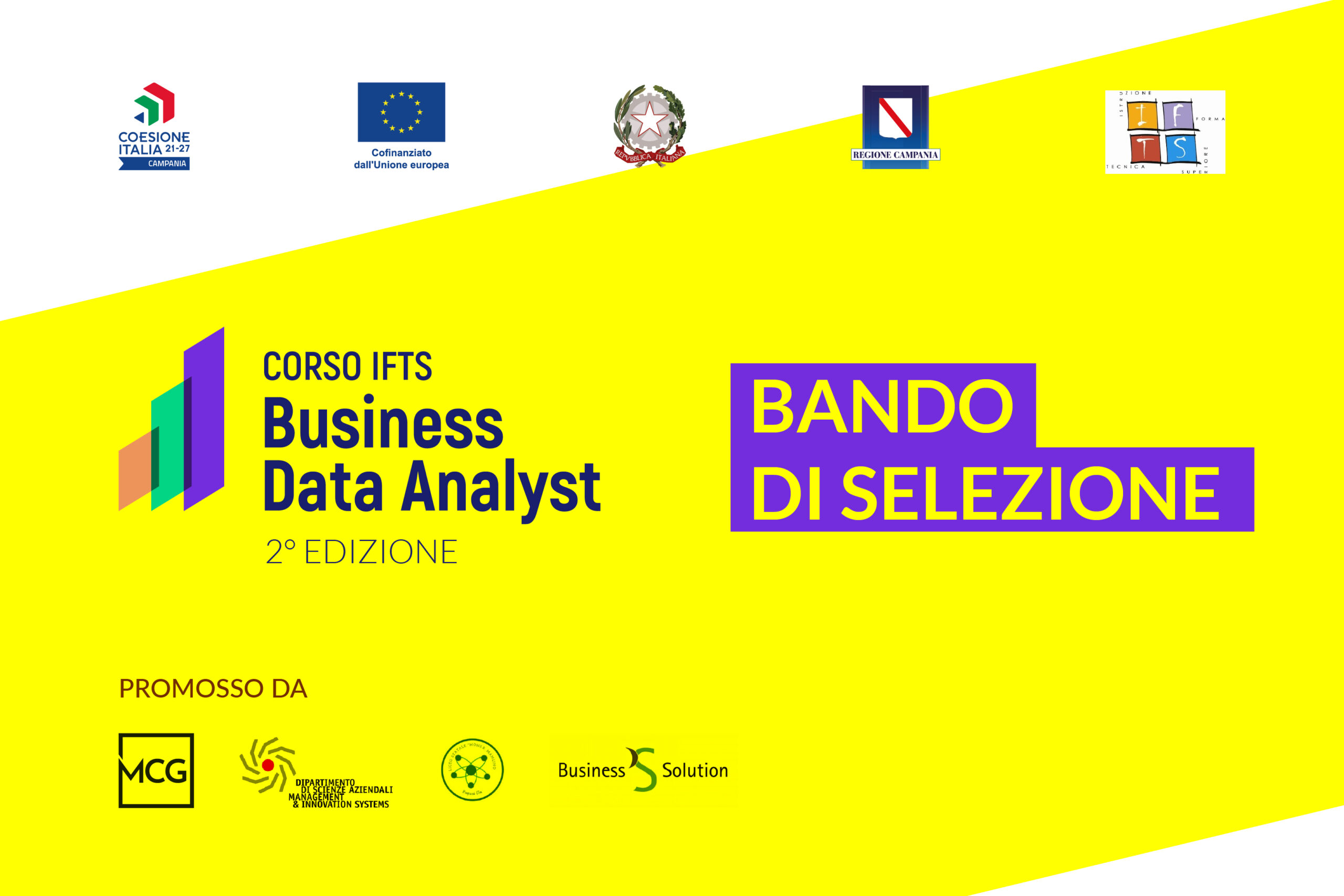 Bando di selezione per il Corso IFTS gratuito “Business Data Analyst”