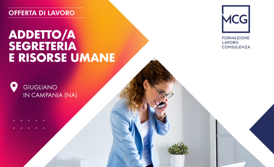 Addetto/a Segreteria e Risorse Umane (Part-Time)