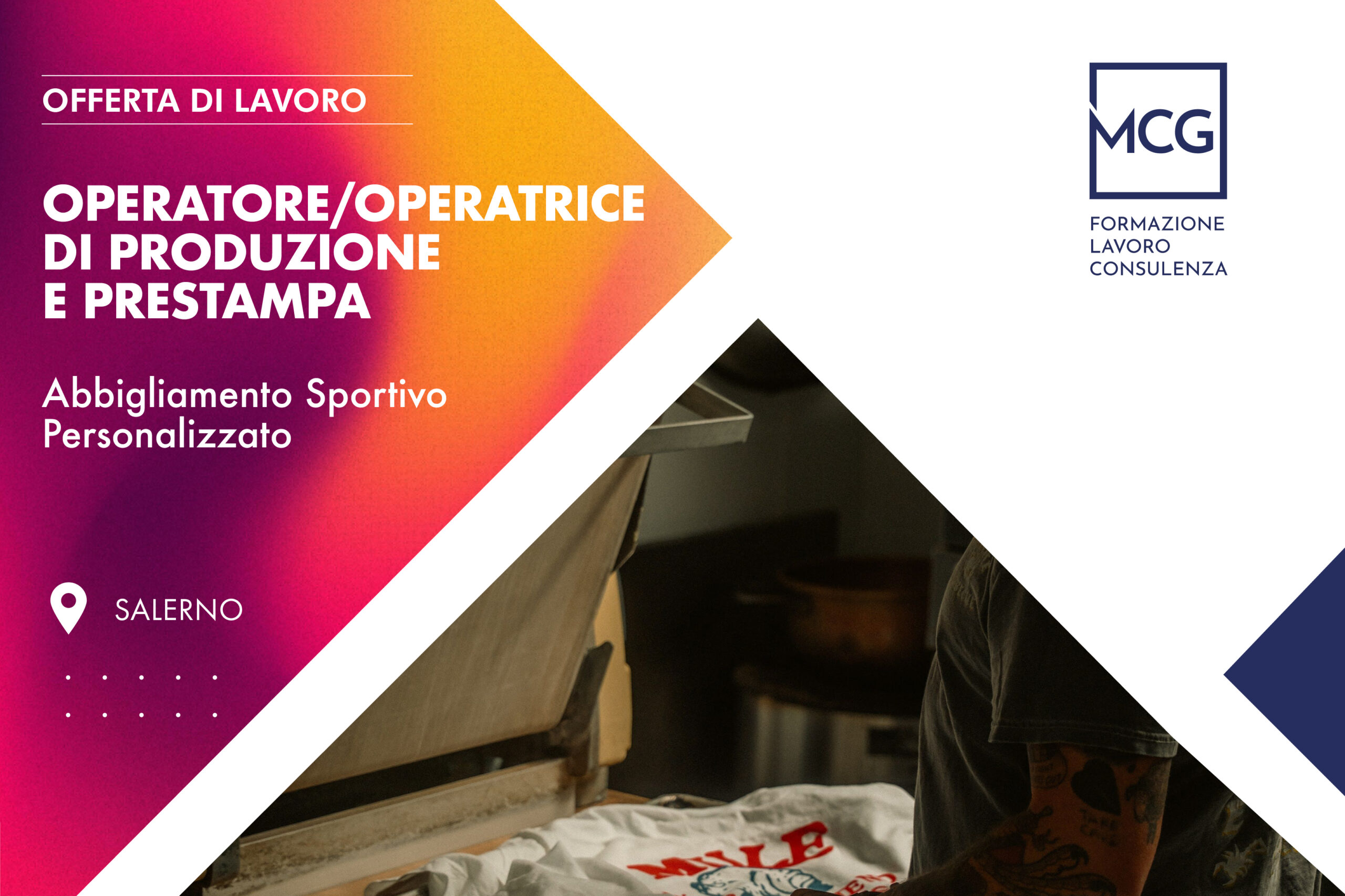 Operatore/Operatrice di Produzione e Prestampa  a Salerno